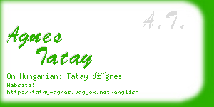 agnes tatay business card